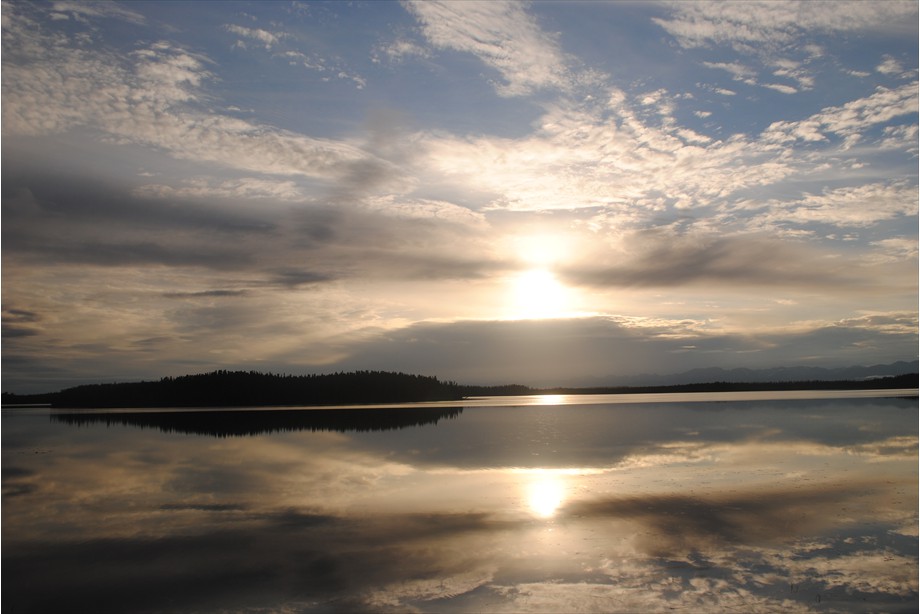 Browns Lake sunset 2010