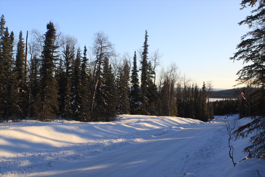 Lot 7 looking southeast in the winter
